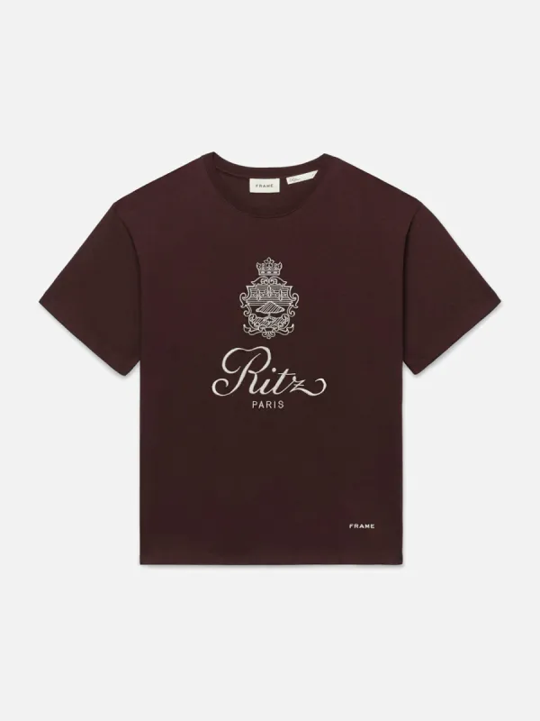 Ritz Men's Tee -- Bordeaux made by Frame Denim