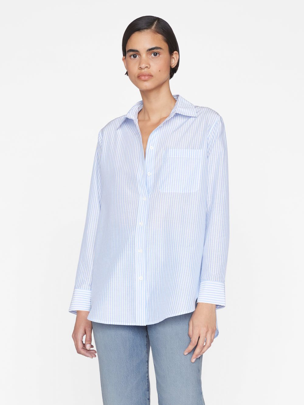 The Classic Pocket Shirt -- Chambray Multi sold by Frame Denim product image thumbnail 4