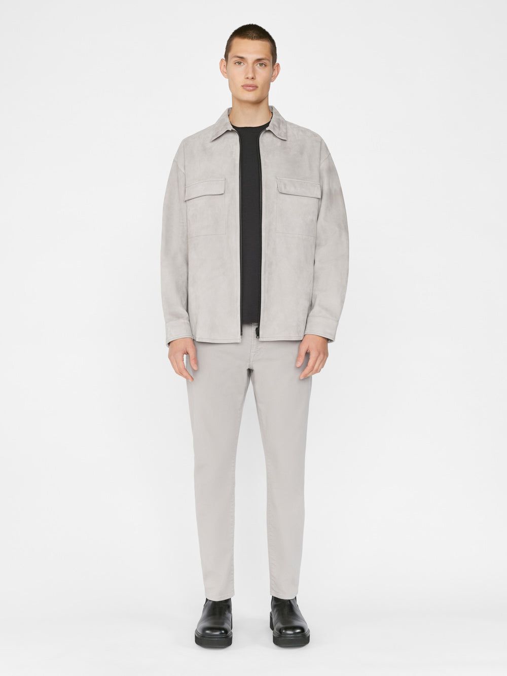 L'Homme Slim Twill -- Garage Smoke Grey sold by Frame Denim product image thumbnail 2