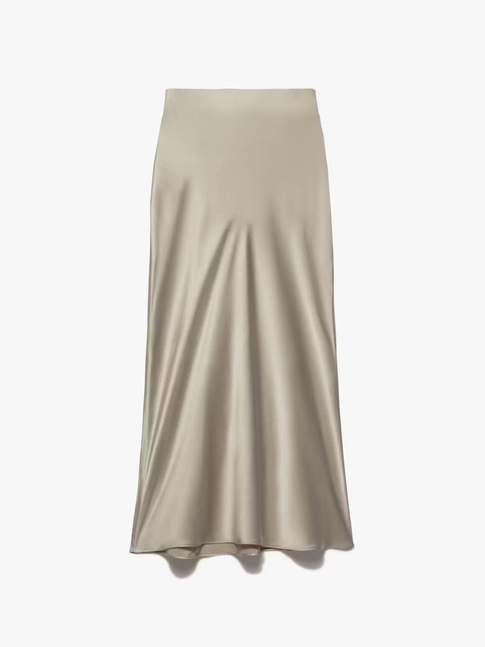 Bias Midi Skirt -- Khaki Tan sold by Frame Denim