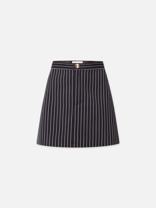 Tailored Skirt -- Dark Navy Multi sold by Frame Denim