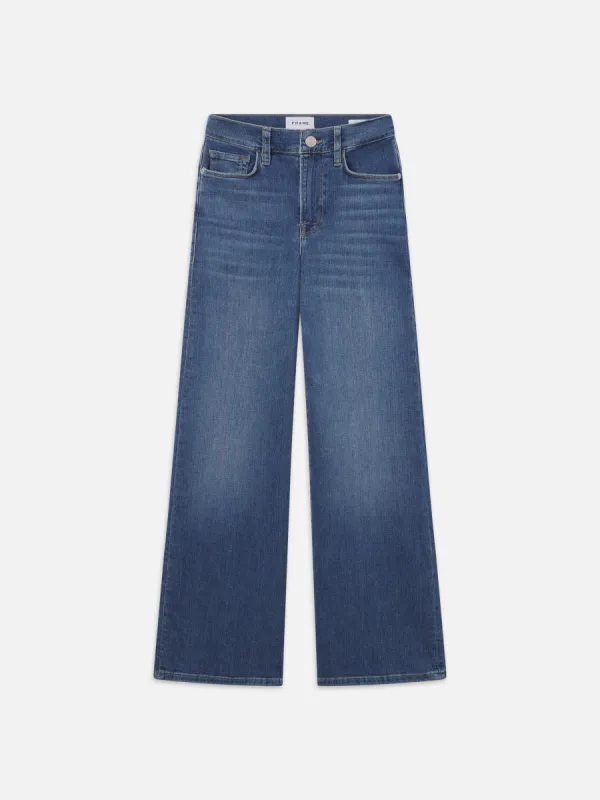 Le Slim Palazzo -- Drizzle sold by Frame Denim