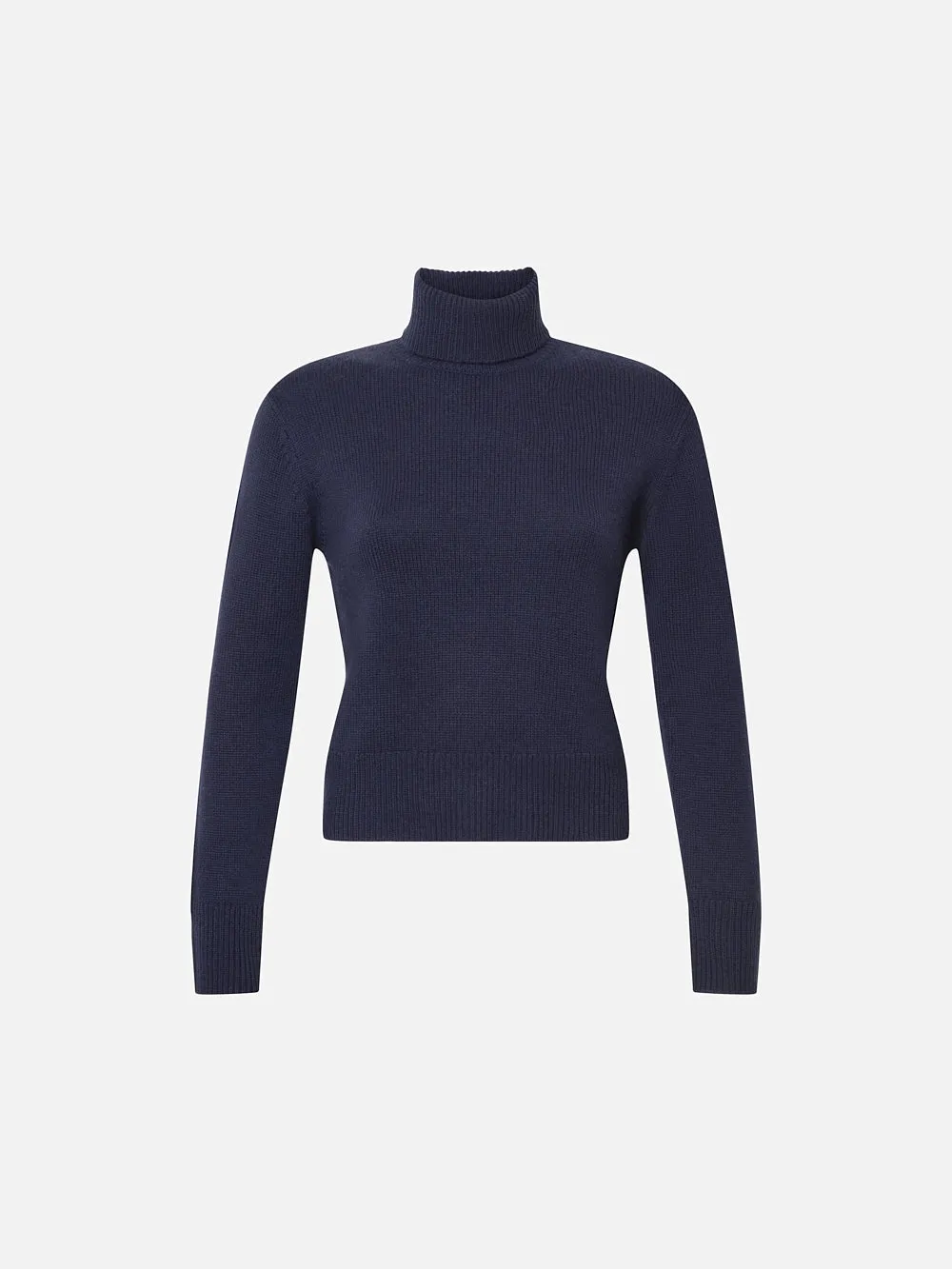Cashmere Turtleneck Sweater -- Navy sold by Frame Denim