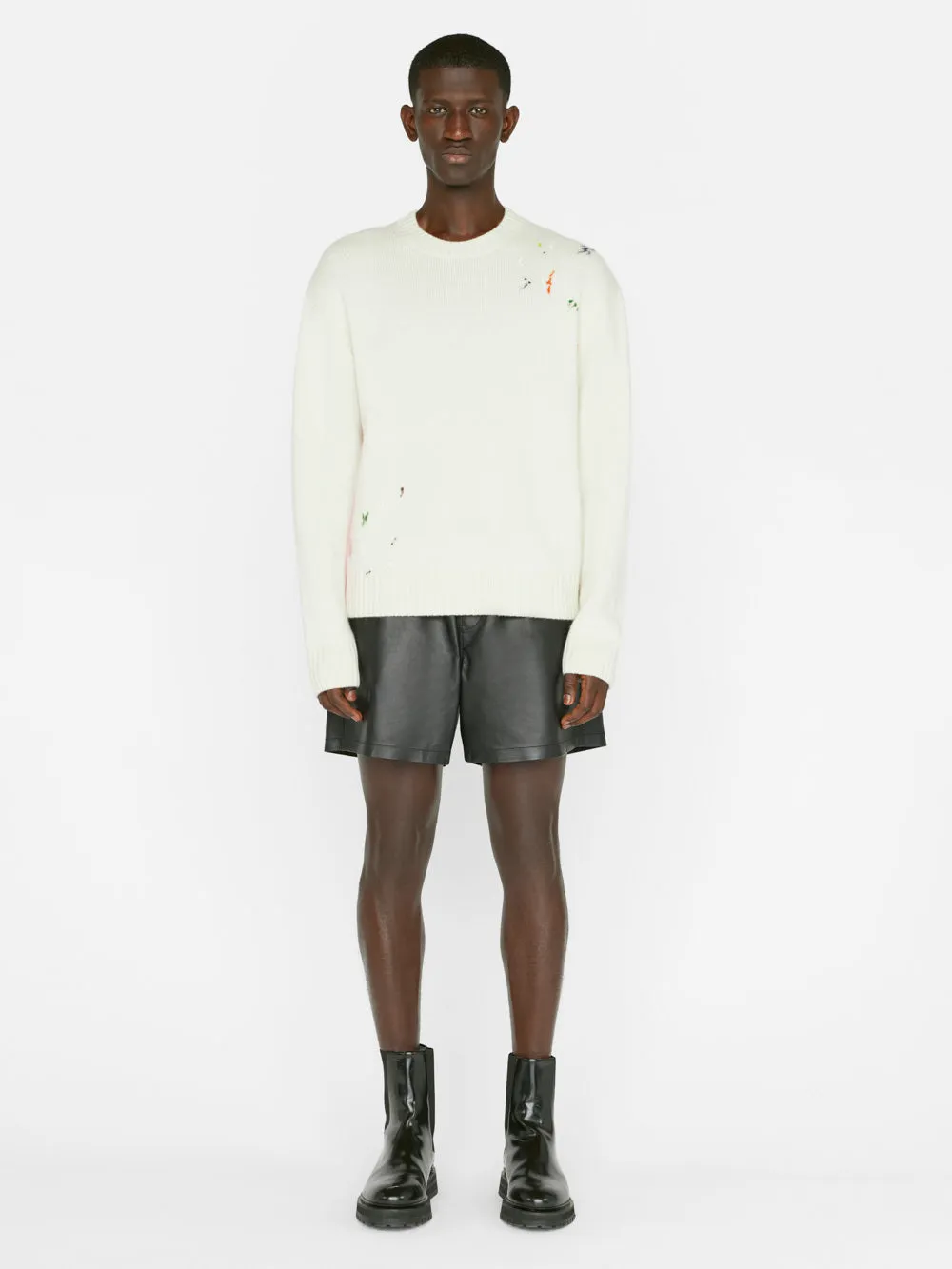 Color Spray Sweater -- Off White Multi sold by Frame Denim product image thumbnail 2