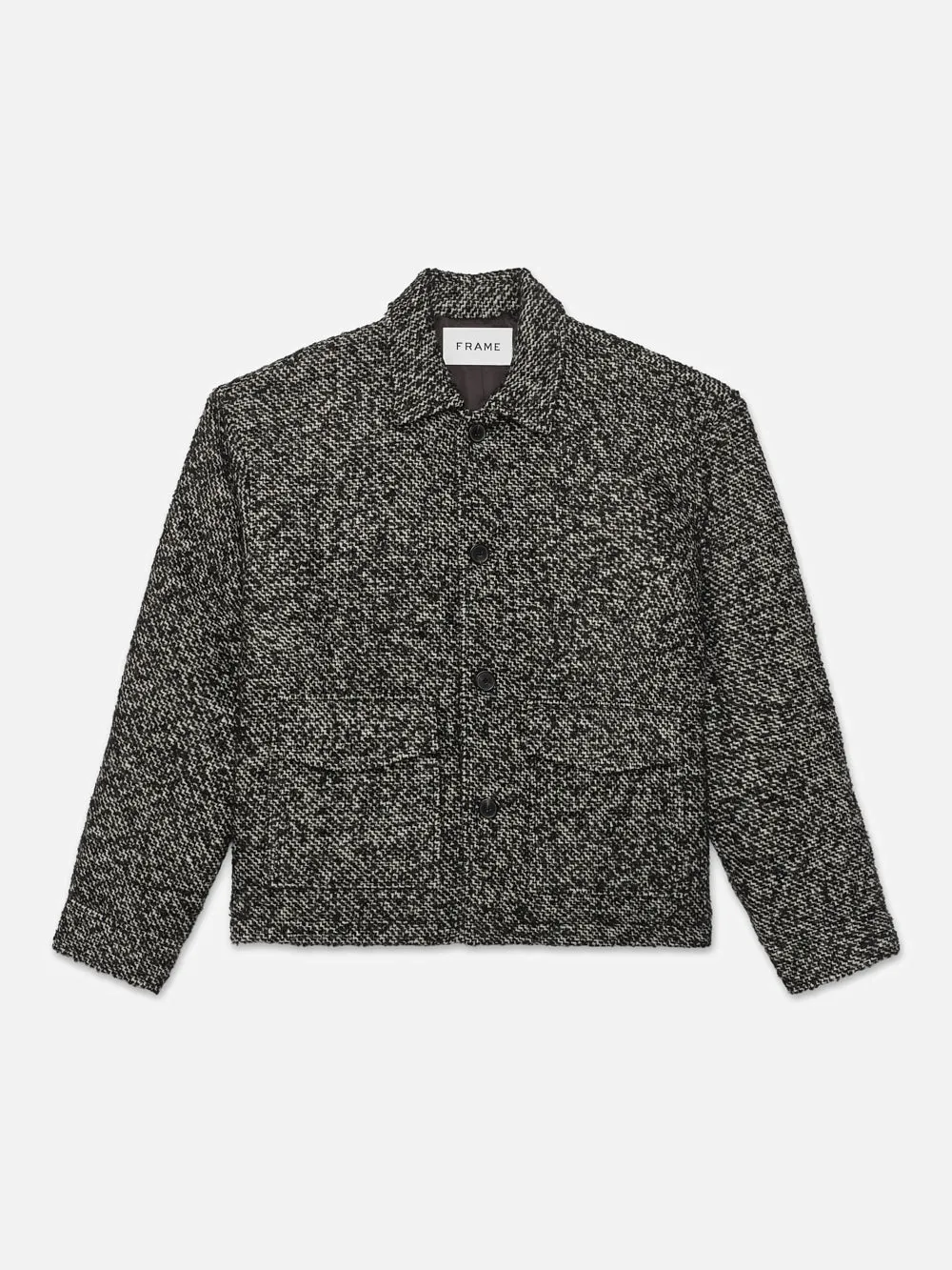 Tweed Trucker Jacket -- Grey sold by Frame Denim