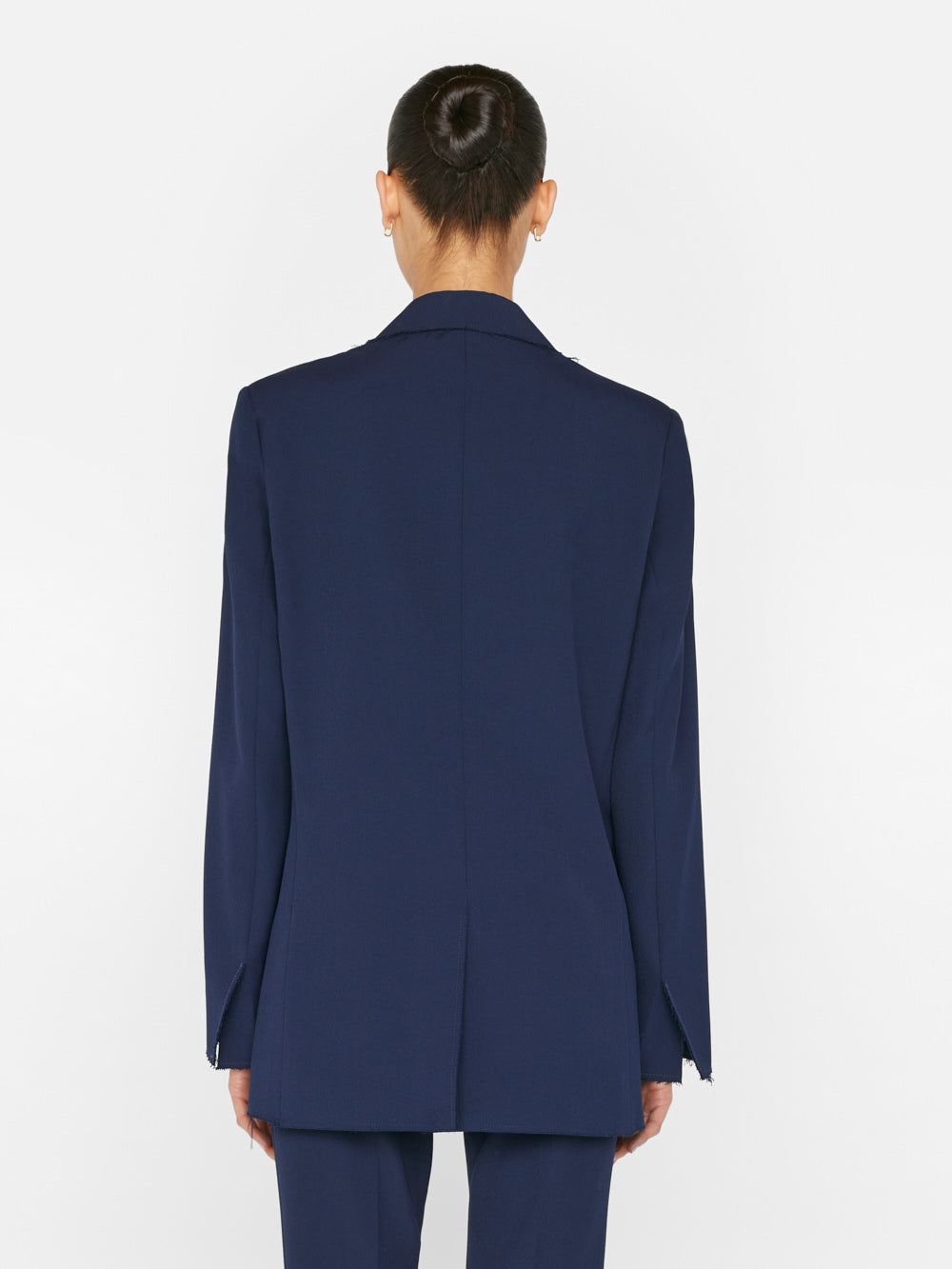 Oversized Raw Edge Blazer -- Navy sold by Frame Denim product image thumbnail 8
