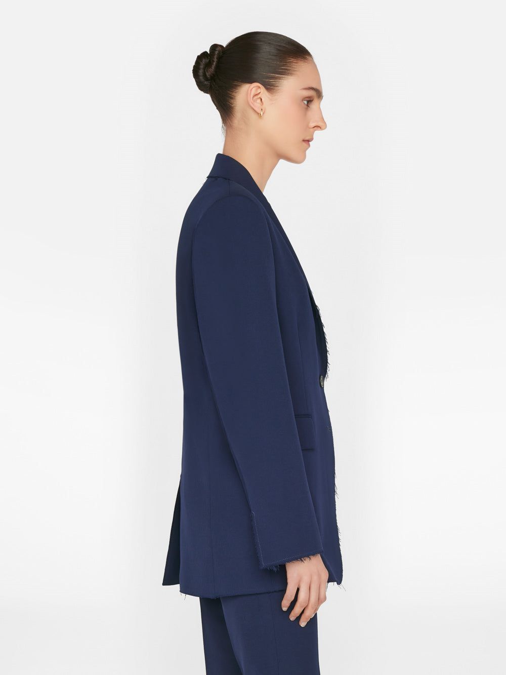 Oversized Raw Edge Blazer -- Navy sold by Frame Denim product image thumbnail 7