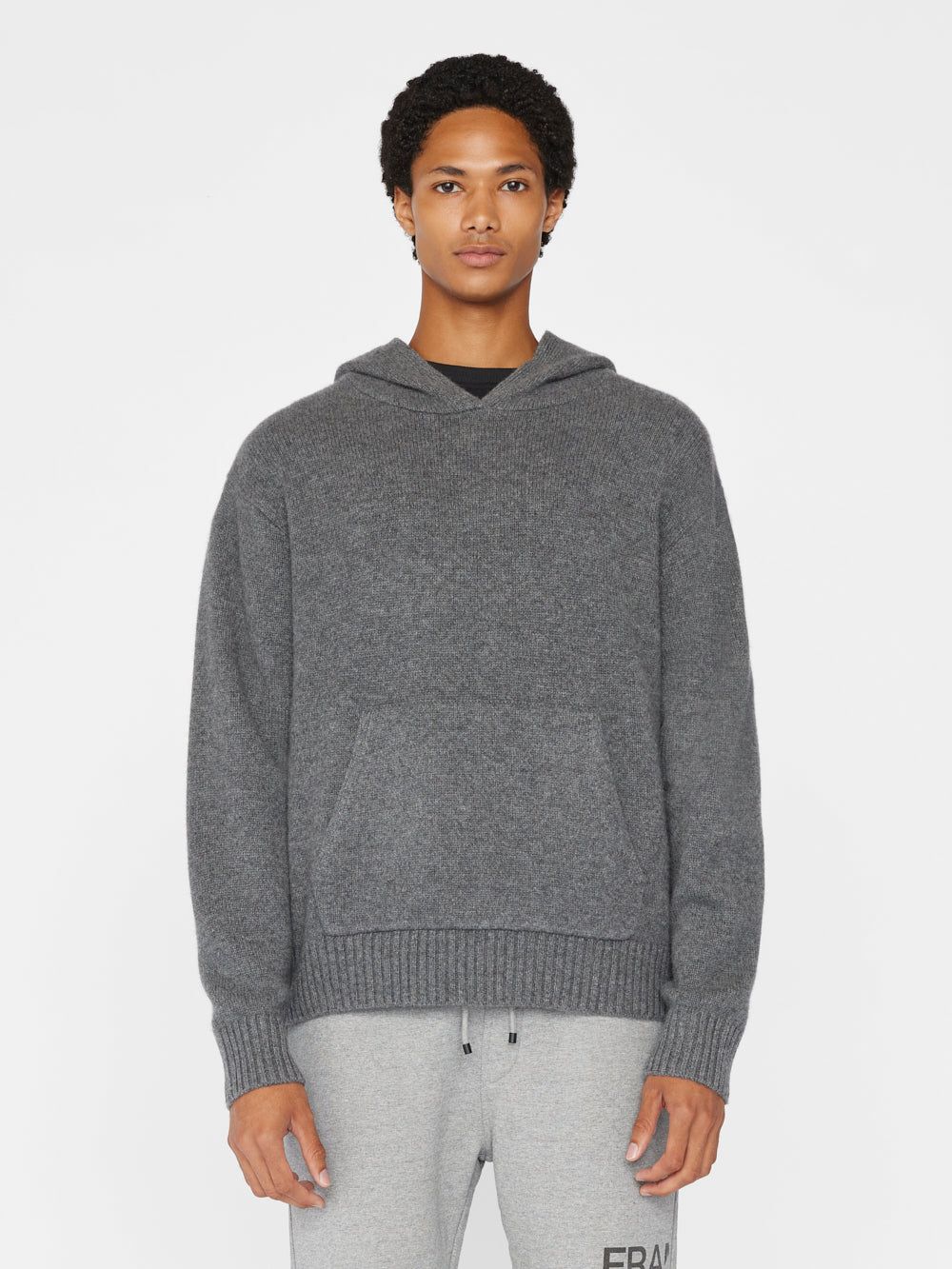 Cashmere Hoodie -- Heather Grey sold by Frame Denim product image thumbnail 3