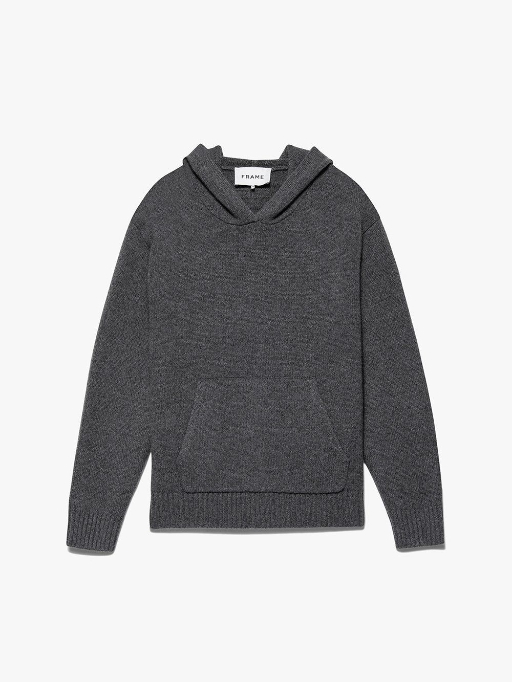Cashmere Hoodie -- Heather Grey sold by Frame Denim