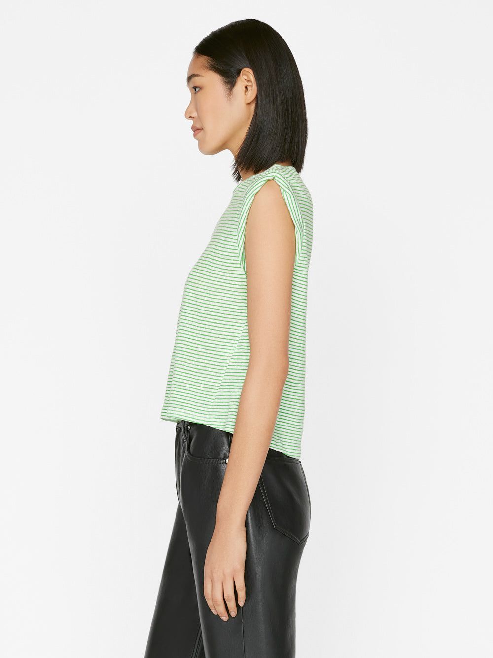 Rolled Muscle -- Bright Peridot Multi sold by Frame Denim product image thumbnail 6