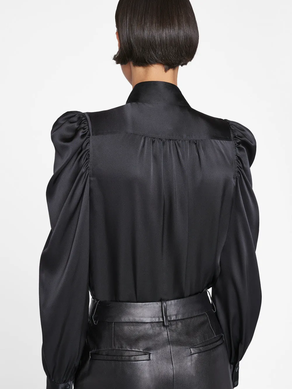 Gillian Long Sleeve Top -- Noir sold by Frame Denim product image thumbnail 4