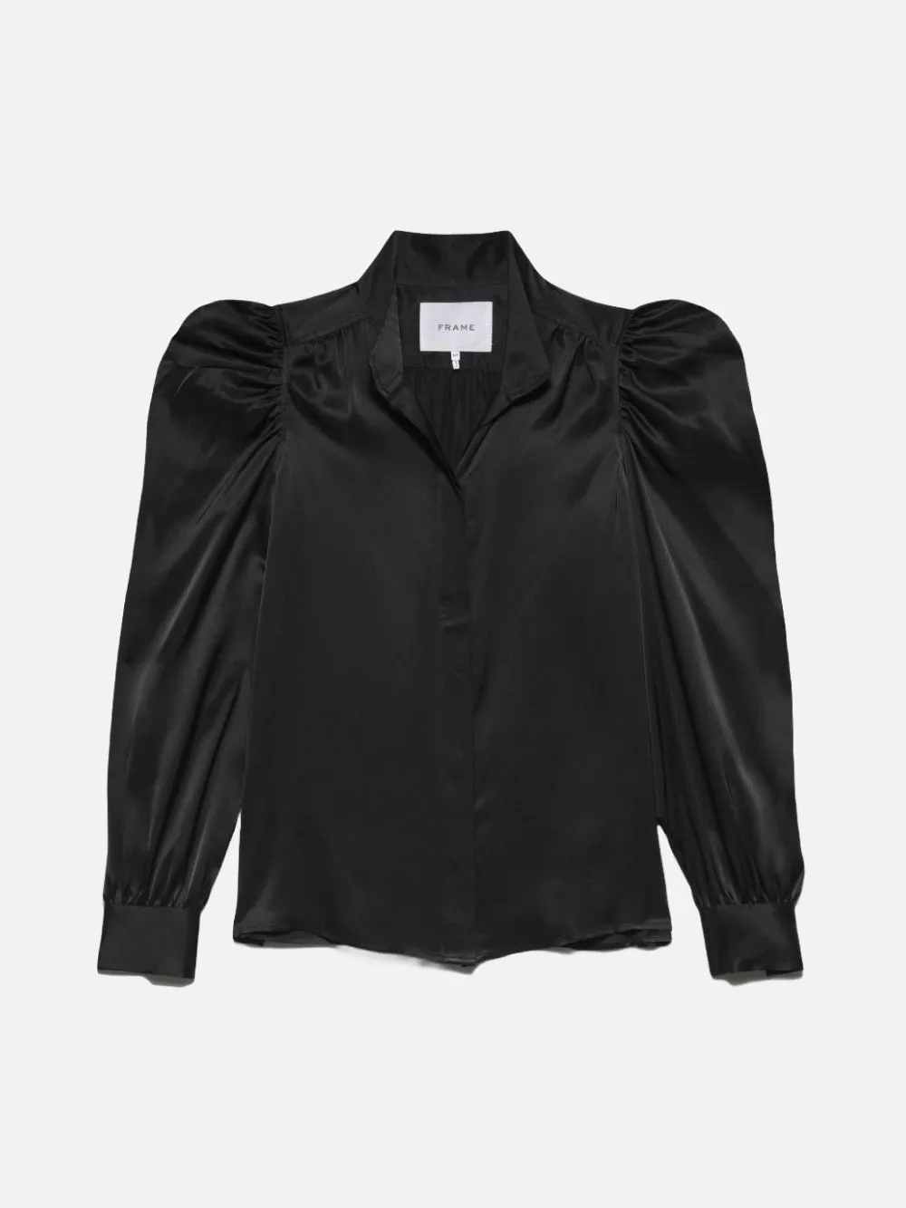 Gillian Long Sleeve Top -- Noir sold by Frame Denim