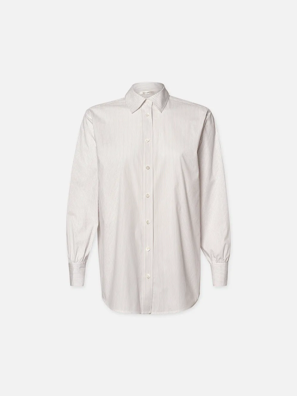 The Borrowed Shirt -- White Multi sold by Frame Denim