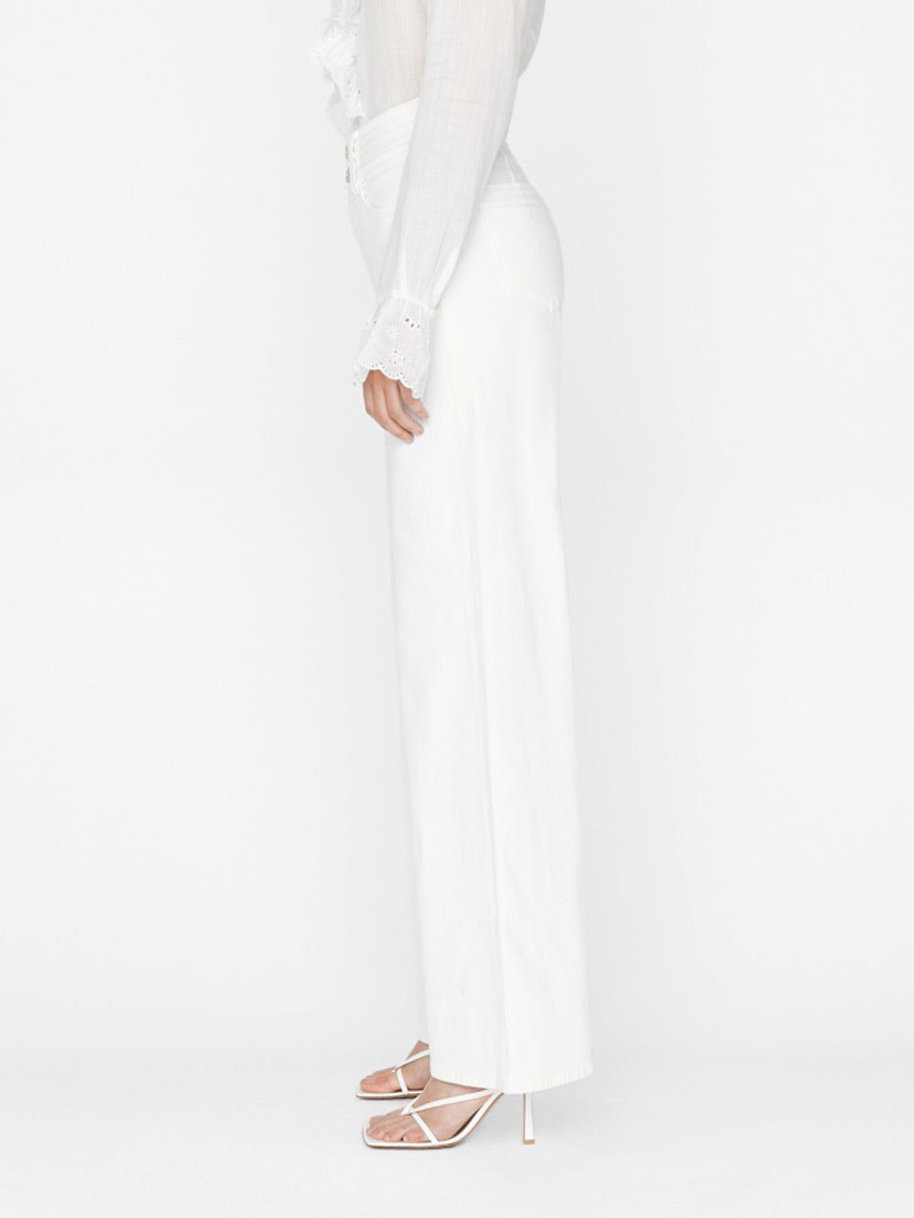 Triple Stitch Detail Wide Leg -- Blanc sold by Frame Denim product image thumbnail 5