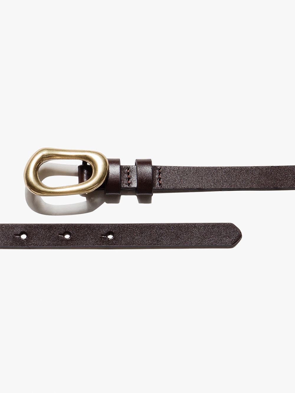 Petit Organic Shape Belt -- Dark Chocolate sold by Frame Denim product image thumbnail 2