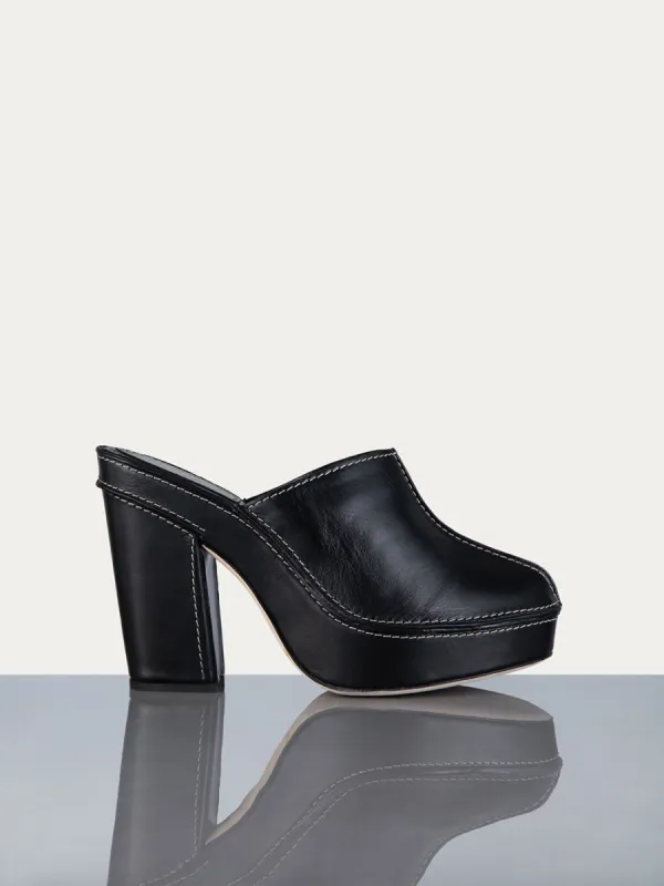 Elio Clog -- Noir sold by Frame Denim