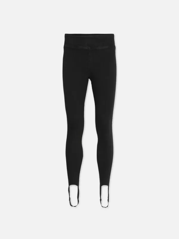 The Jetset Stirrup -- Sheen Noir sold by Frame Denim