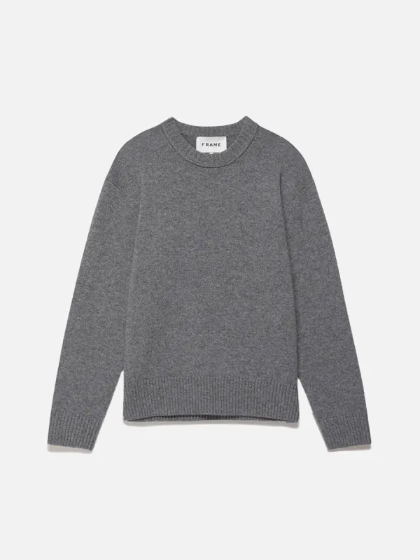 Lightweight Cashmere Sweater -- Gris sold by Frame Denim