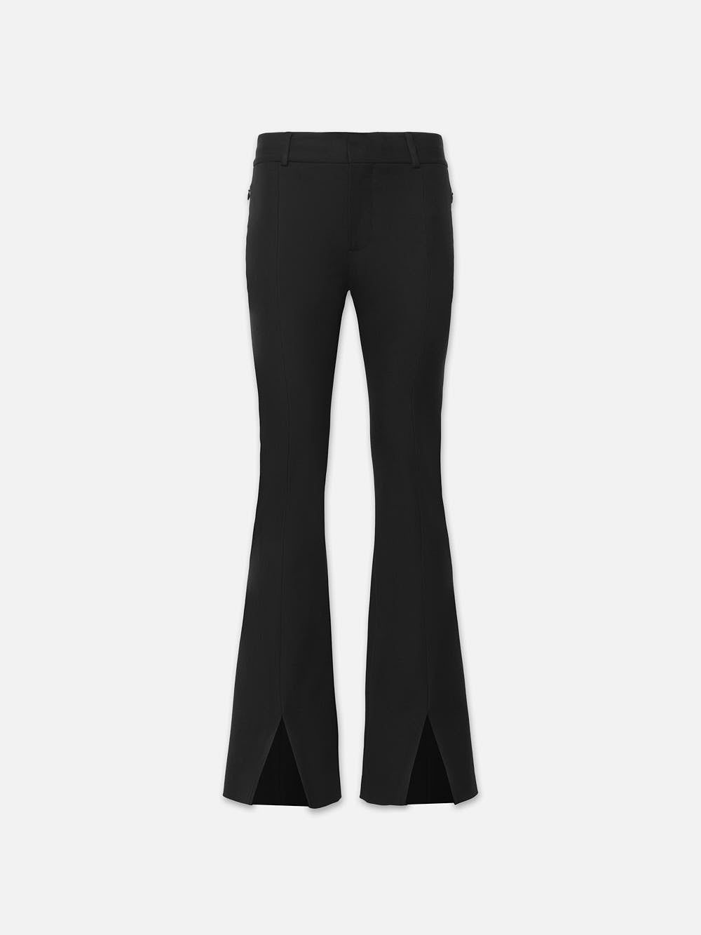 Le High Flare Split Trouser -- Noir sold by Frame Denim