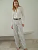 Le Slim Palazzo Bardot Pocket -- Sage Multi sold by Frame Denim