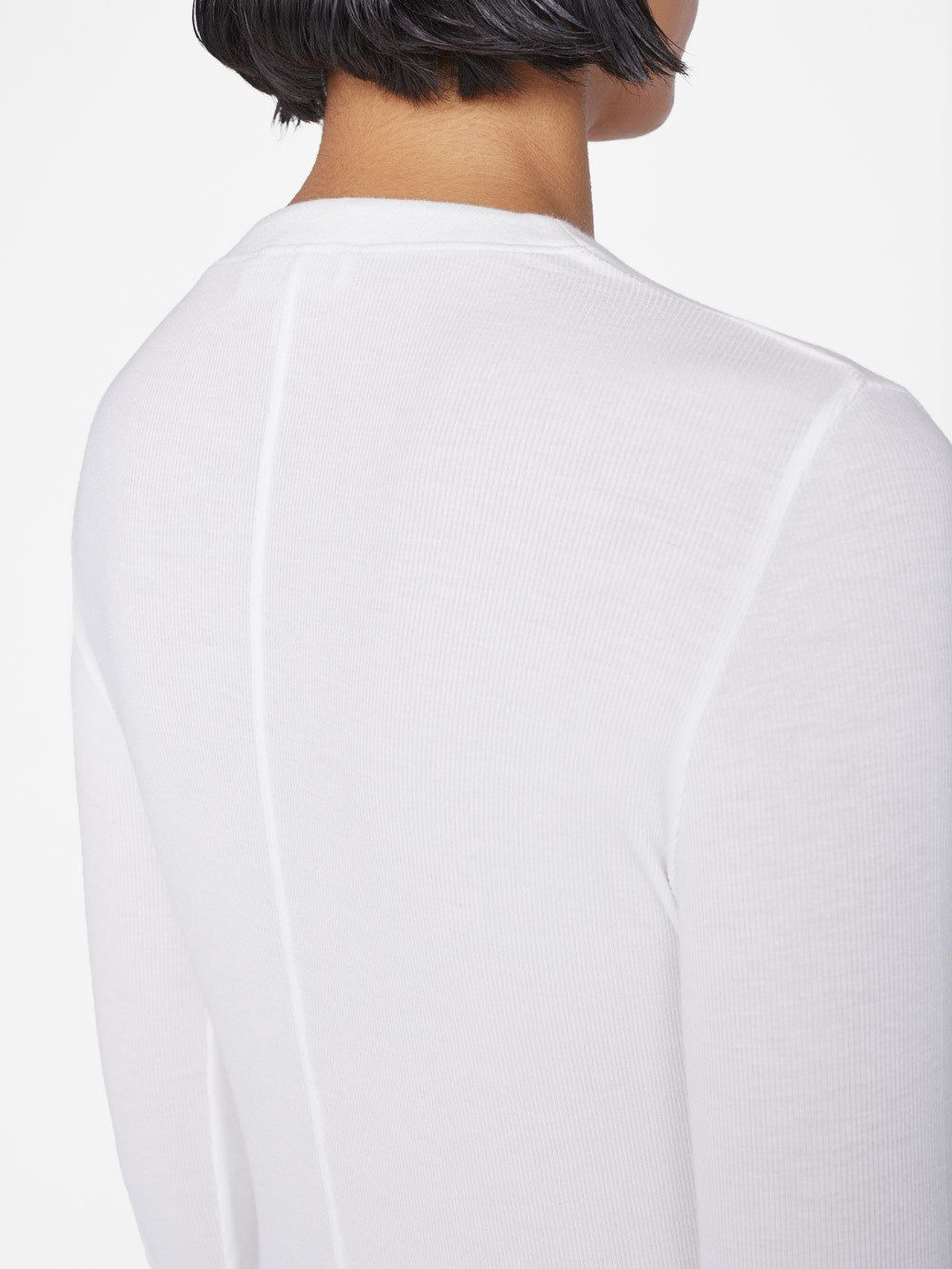 Slinky Long Sleeve Rib Henley -- Off White sold by Frame Denim product image thumbnail 4
