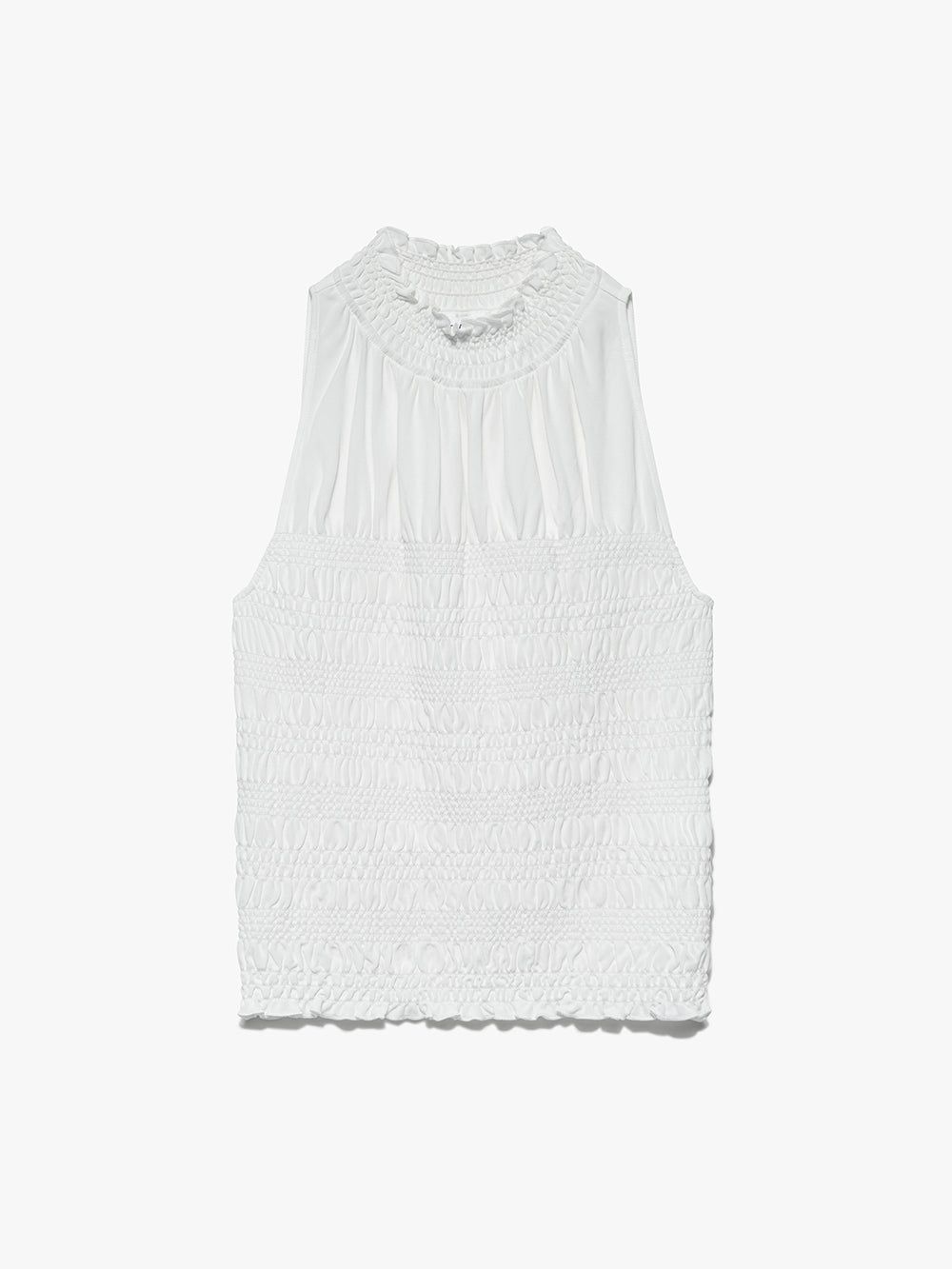 Smocked Knit Halter Top -- Bone sold by Frame Denim product image thumbnail 7