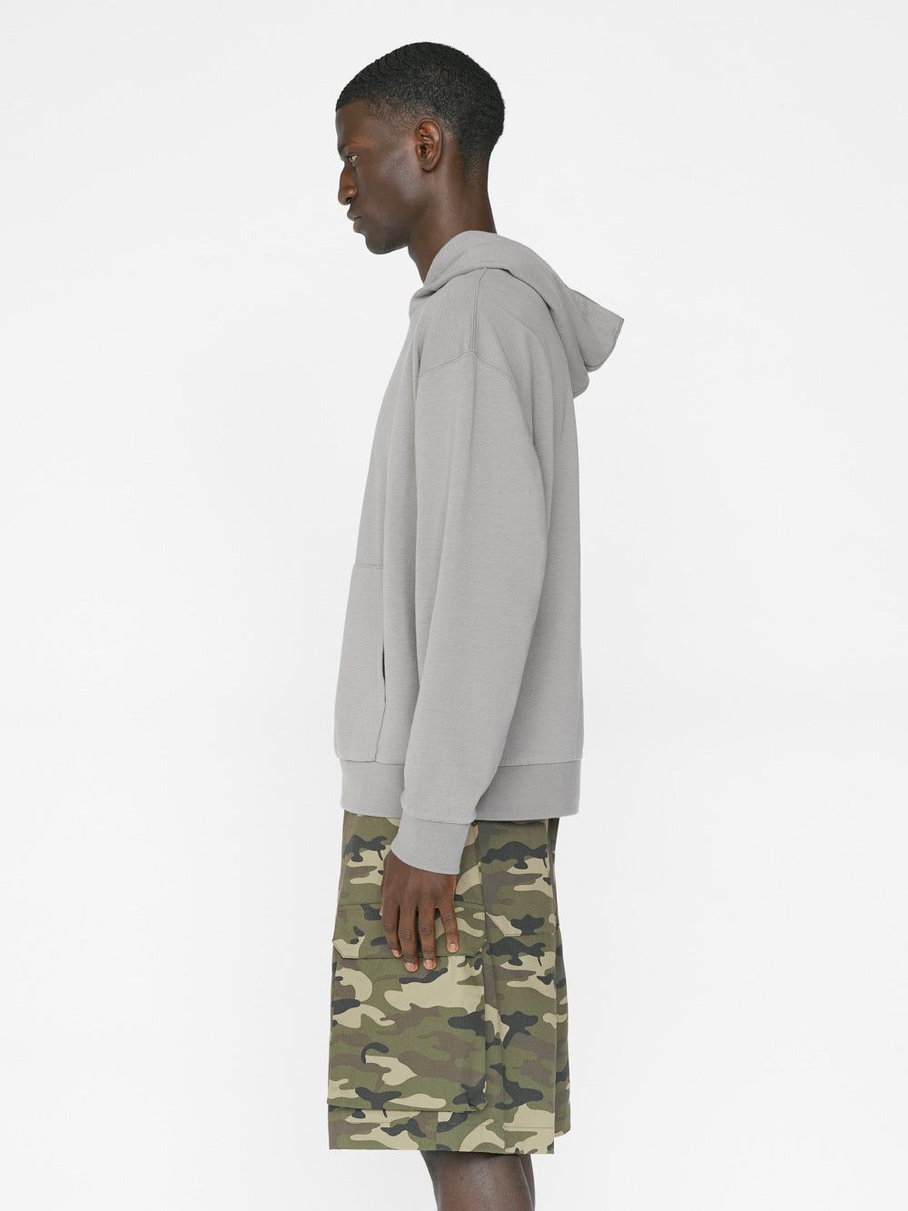 Duo Fold Hoodie -- Stone Grey sold by Frame Denim product image thumbnail 5