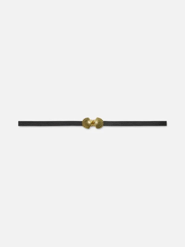 Coquillage Belt -- Black sold by Frame Denim
