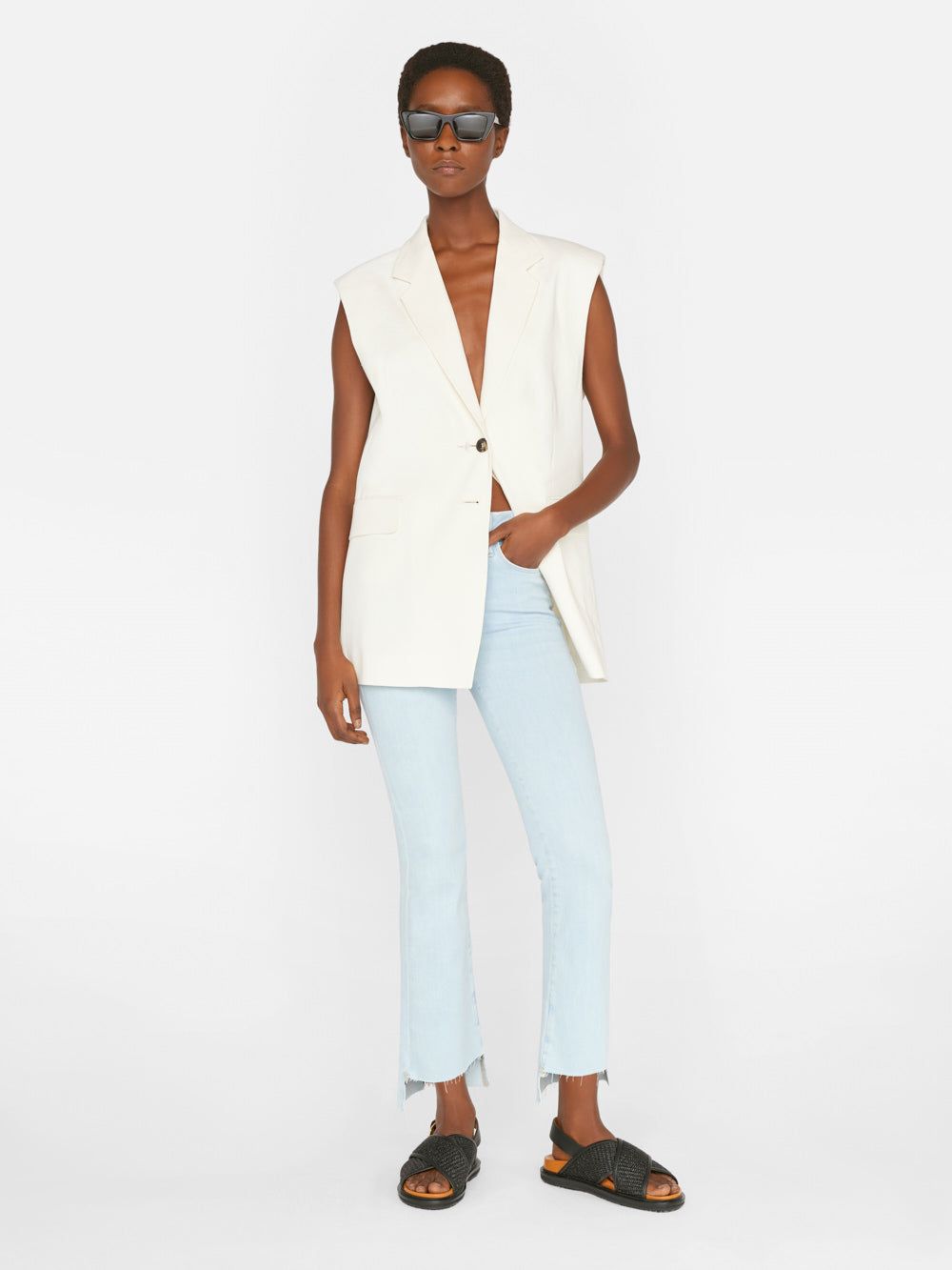 Le Crop Mini Boot -- Clarity sold by Frame Denim product image thumbnail 3