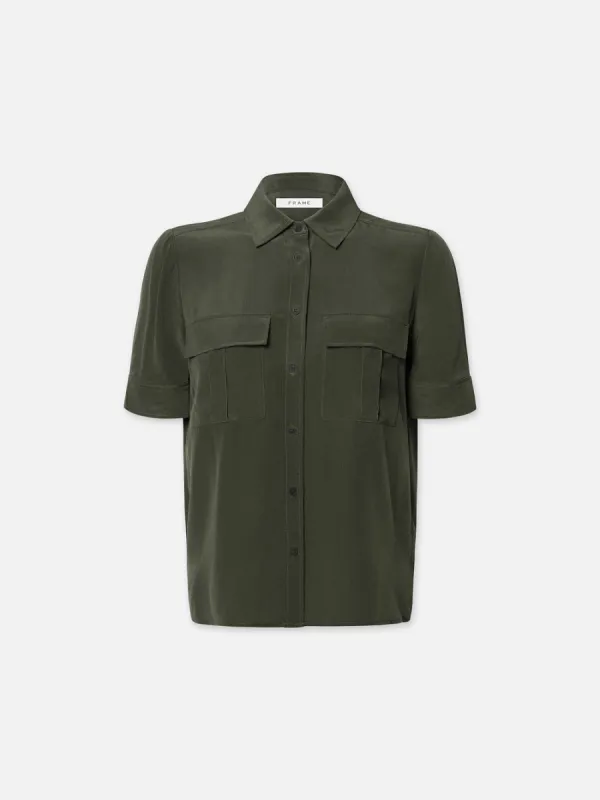 Patch Pocket Button Down -- Military sold by Frame Denim