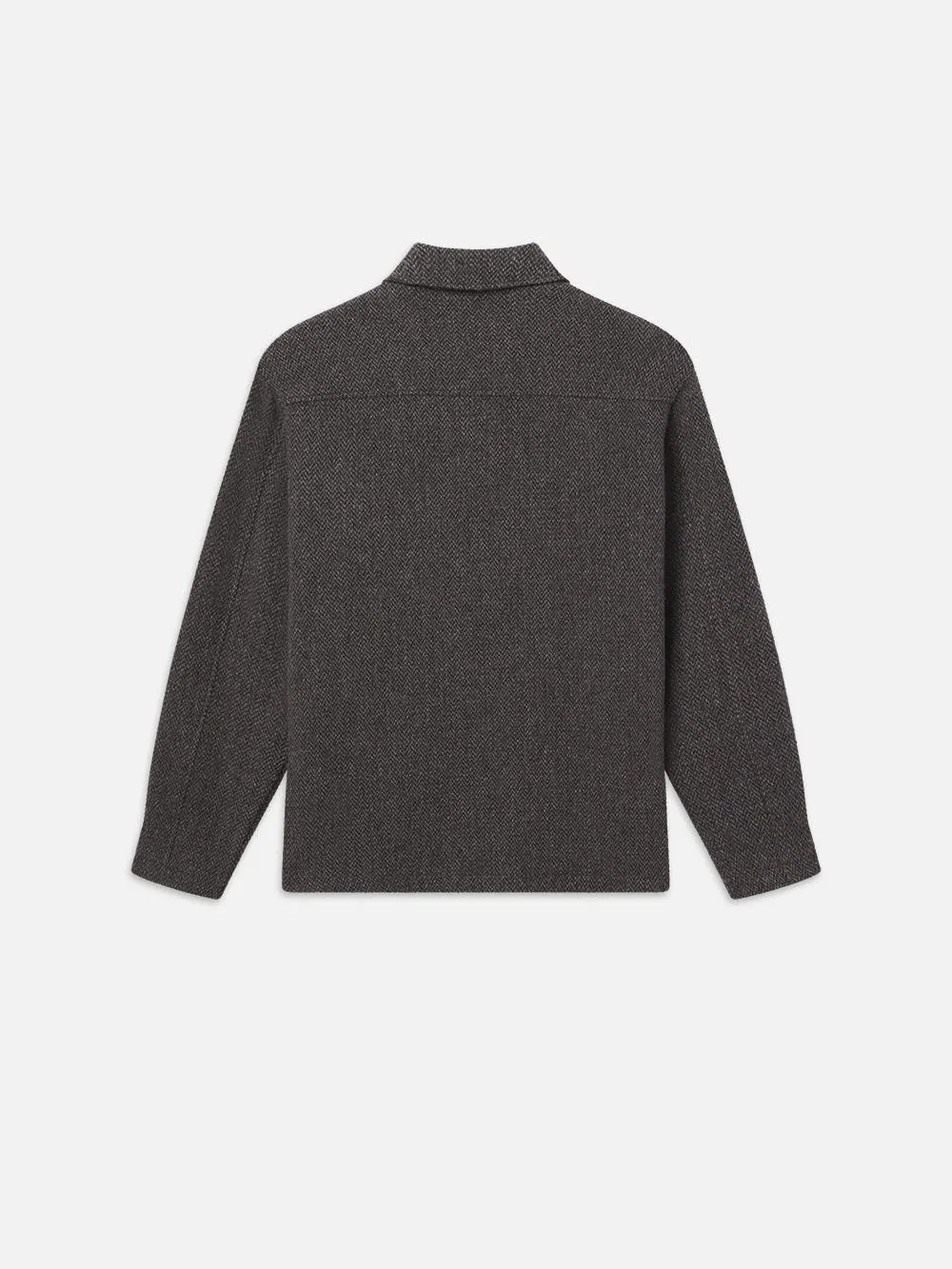 Tweed Shirt Jacket -- Heather Brown sold by Frame Denim product image thumbnail 3