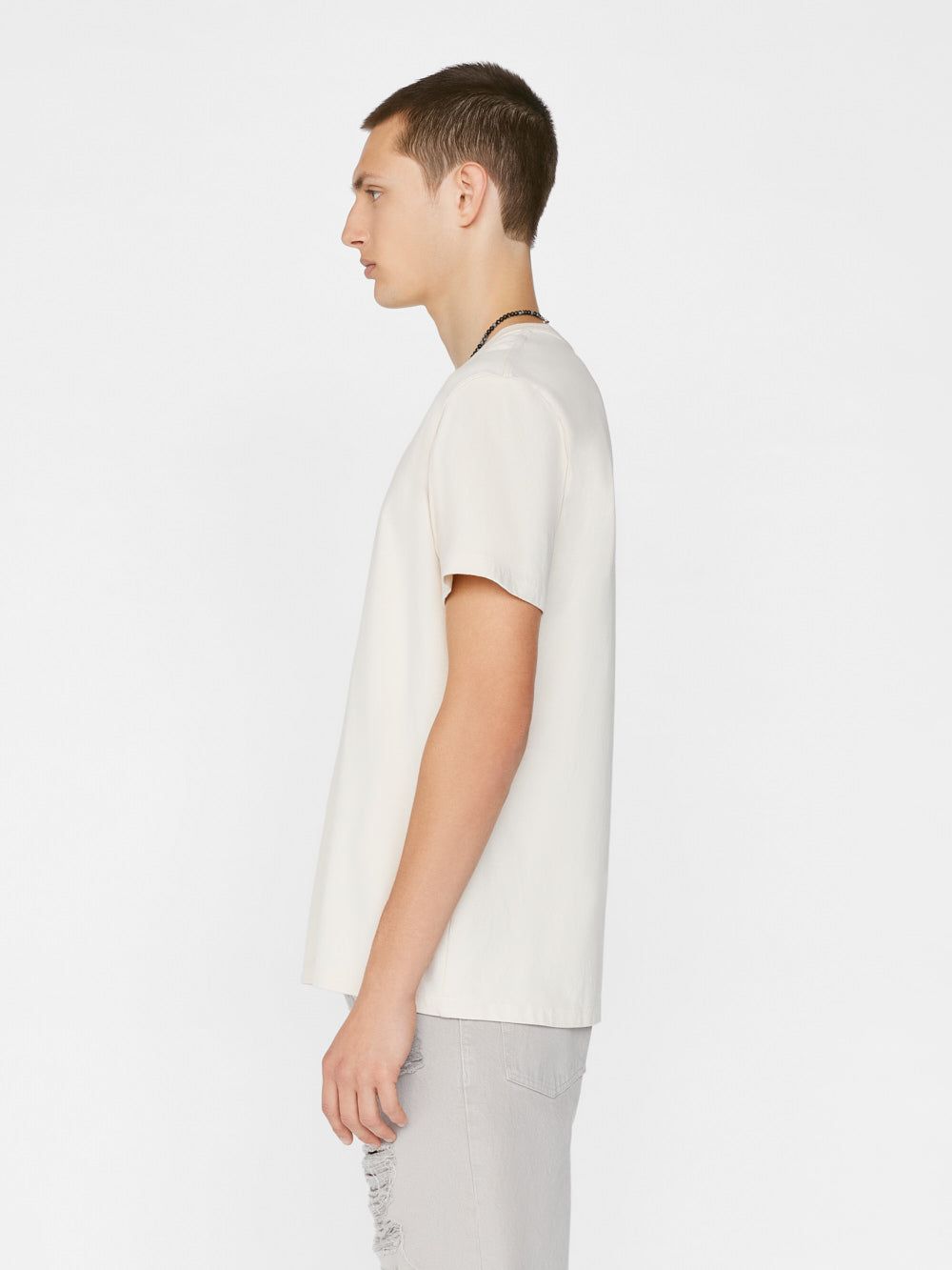 FRAME Logo Tee -- White Beige sold by Frame Denim product image thumbnail 5