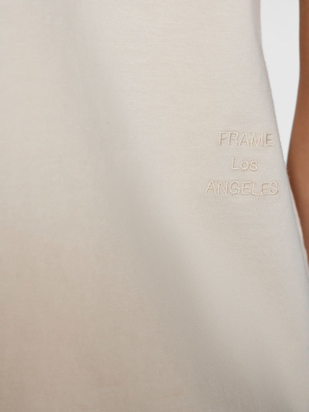 FRAME Logo Tee -- White Beige sold by Frame Denim product image thumbnail 4