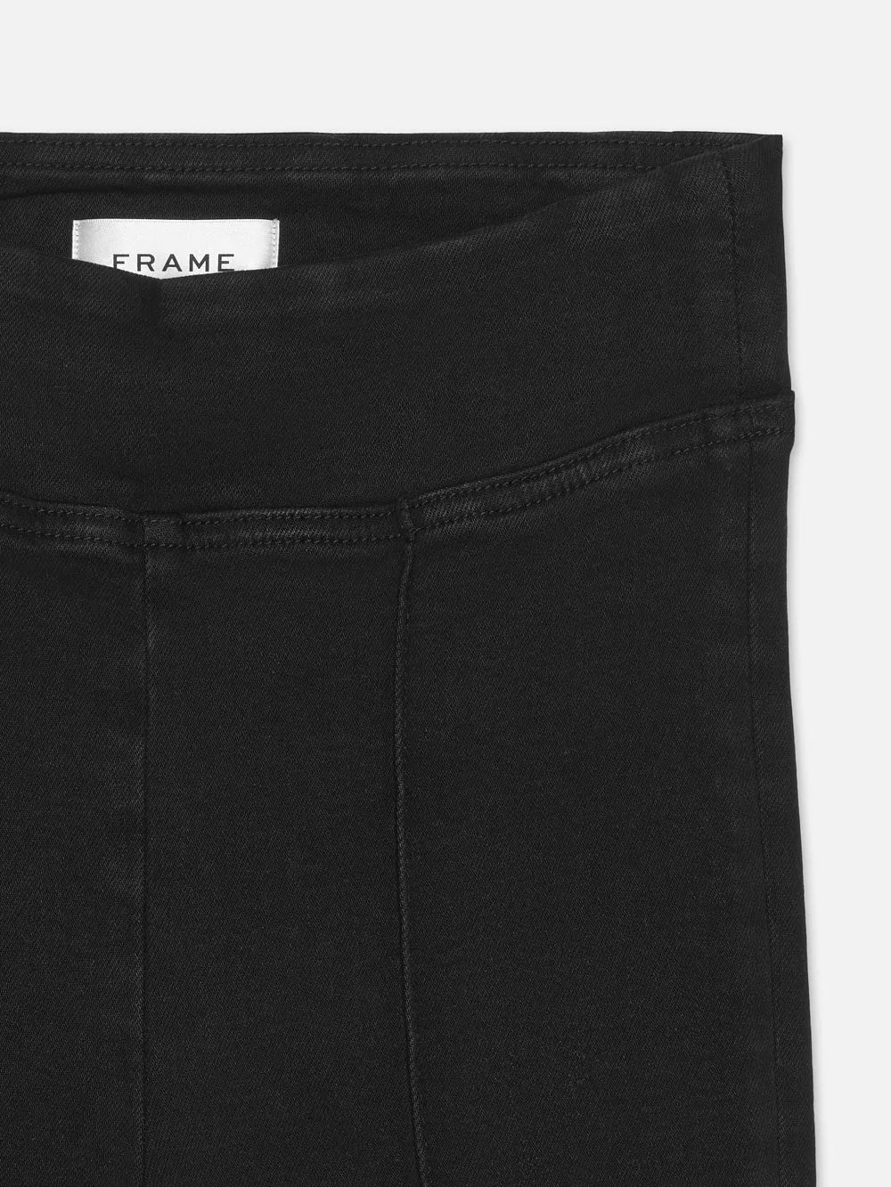 The Jetset Flare Pintuck -- Sheen Noir sold by Frame Denim product image thumbnail 2