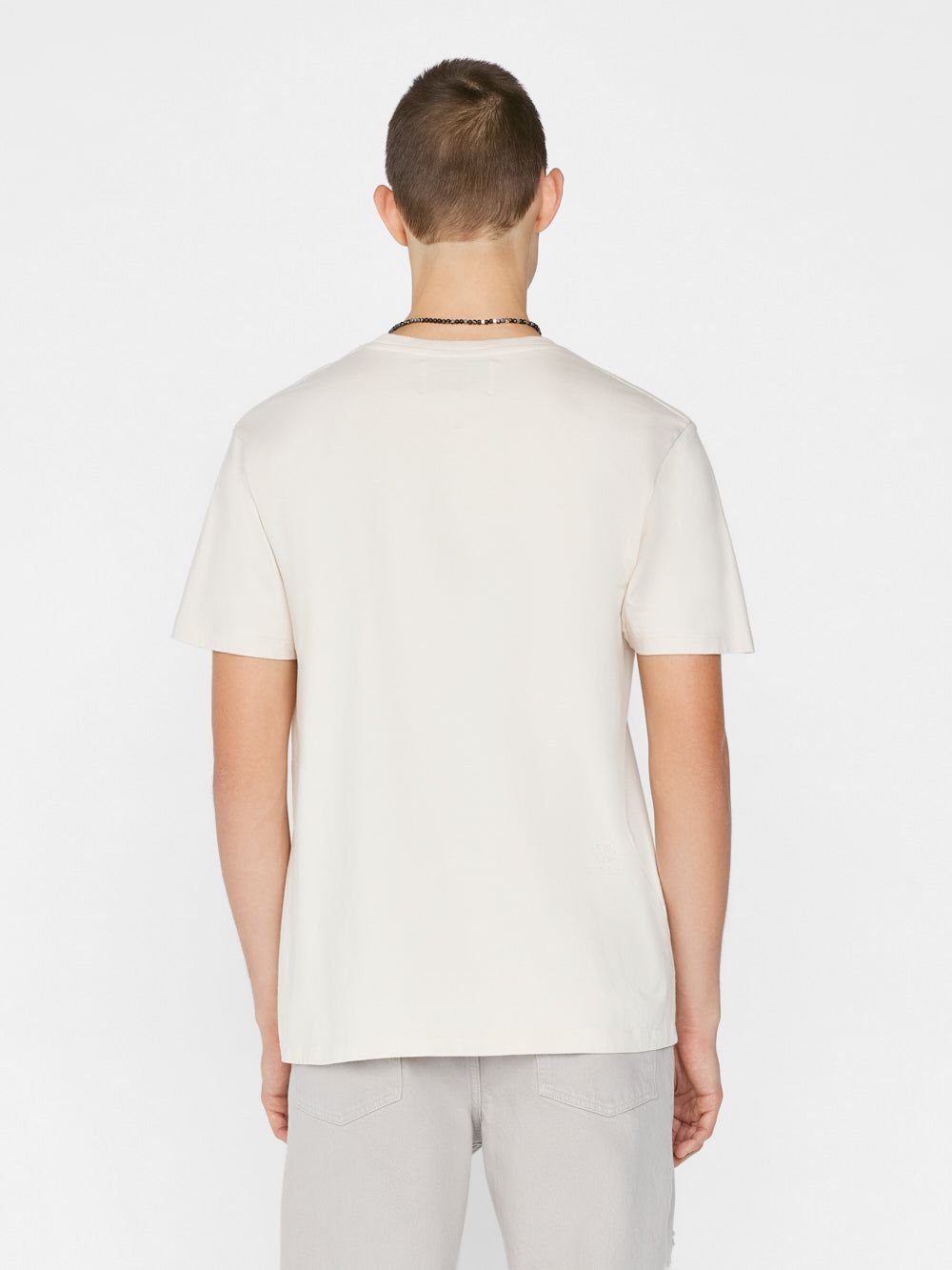 FRAME Logo Tee -- White Beige sold by Frame Denim product image thumbnail 6