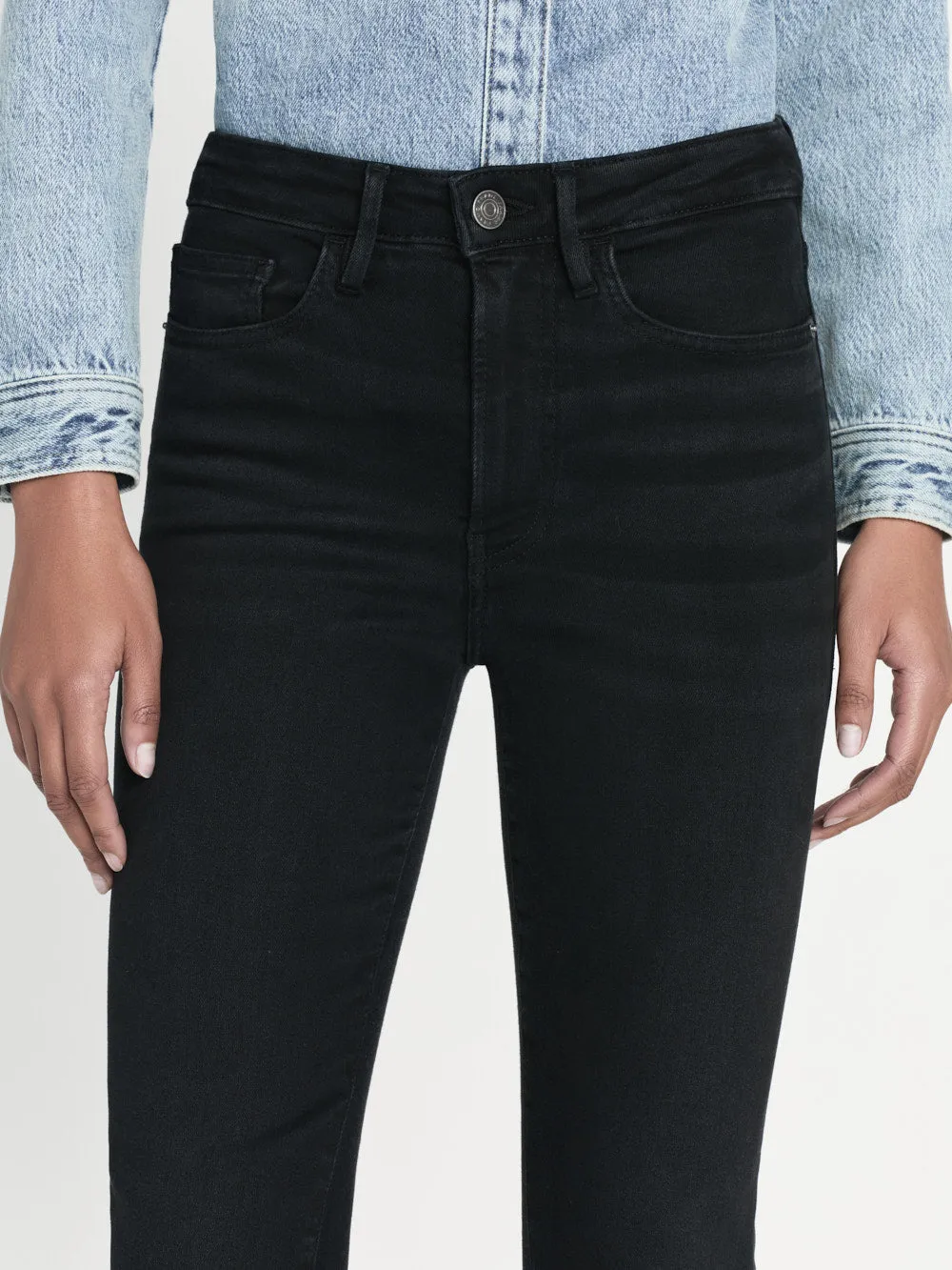 Le Crop Mini Boot Raw Fray -- Blackthorn sold by Frame Denim product image thumbnail 5