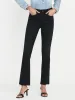 Le Crop Mini Boot Raw Fray -- Blackthorn sold by Frame Denim