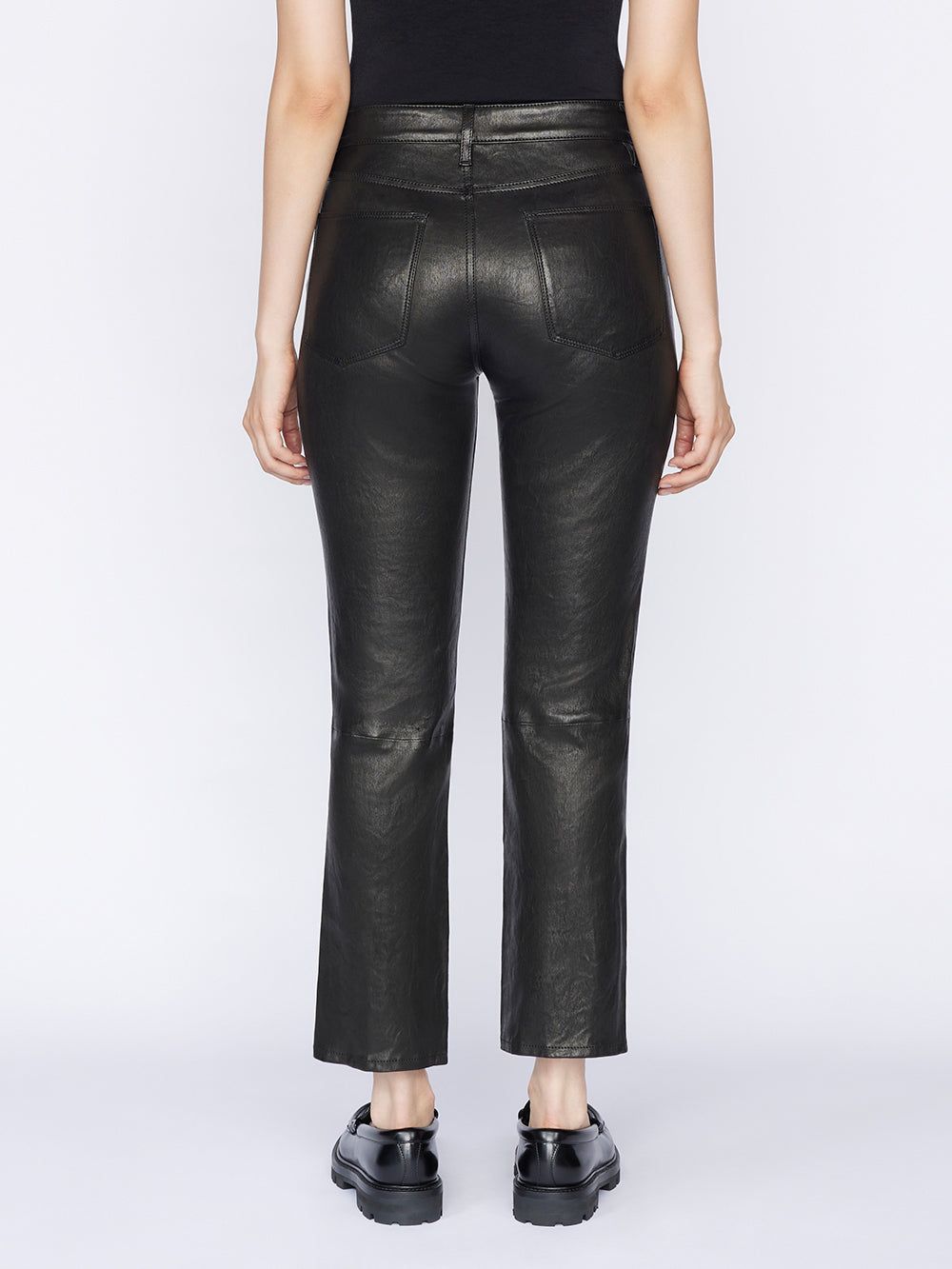 Leather Le High Straight -- Noir sold by Frame Denim product image thumbnail 6