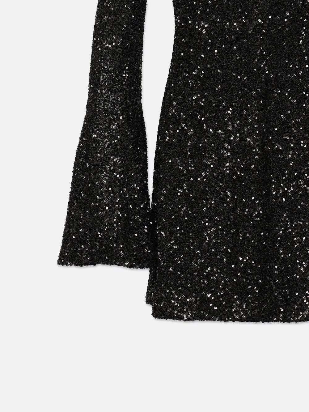 Sequin Flutter Sleeve Dress -- Black sold by Frame Denim product image thumbnail 5