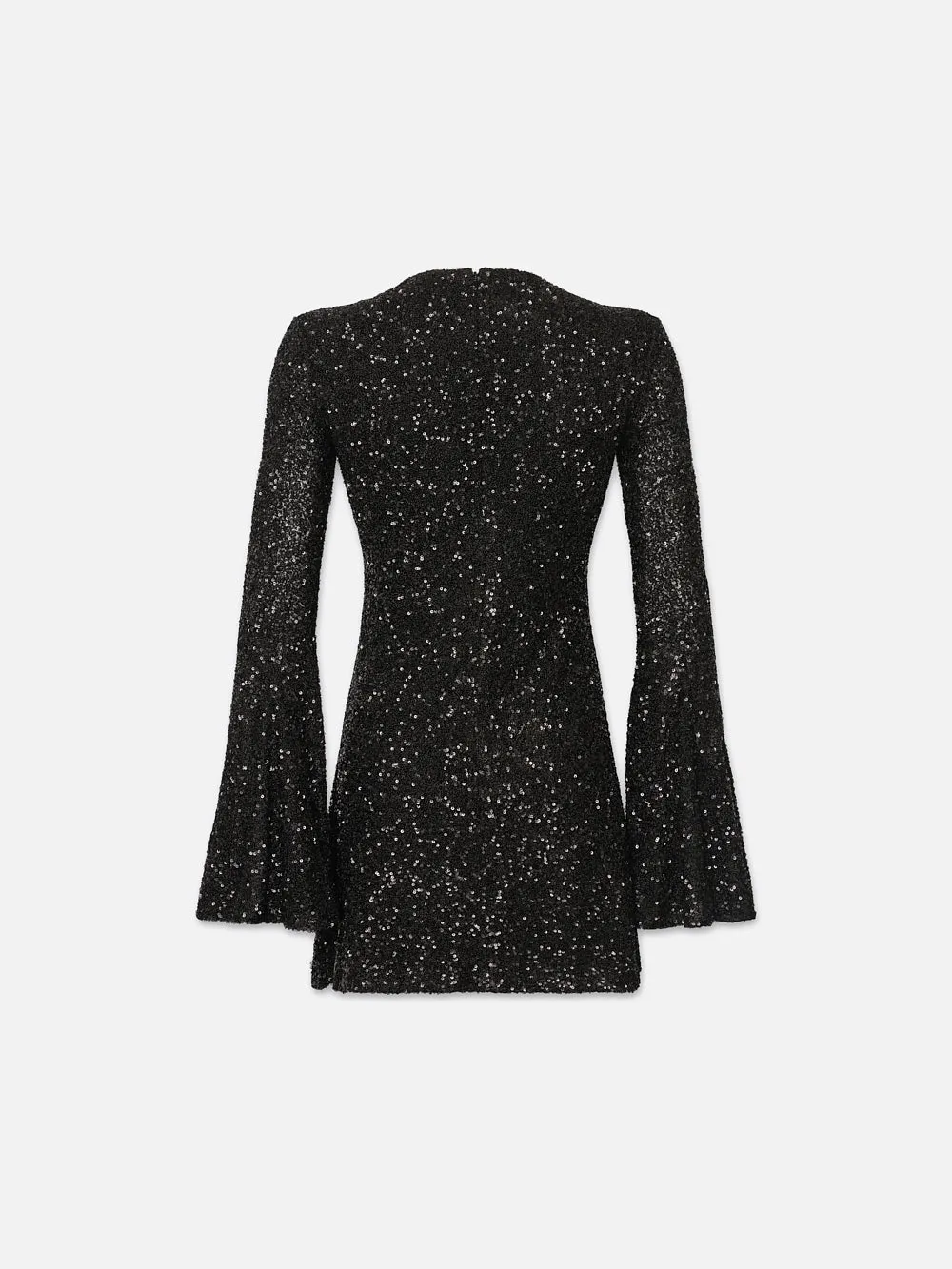 Sequin Flutter Sleeve Dress -- Black sold by Frame Denim product image thumbnail 4