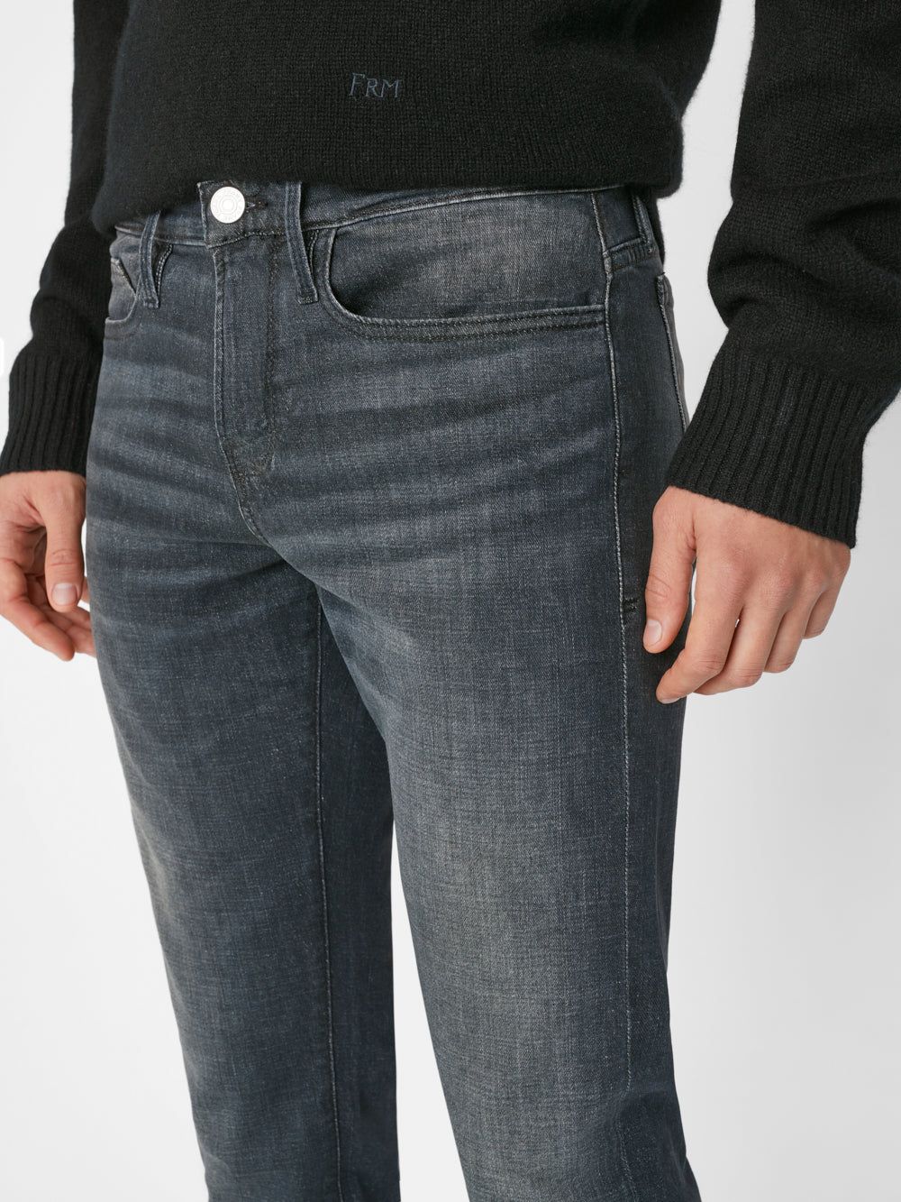 L'Homme Slim Degradable -- Black Oak sold by Frame Denim product image thumbnail 4