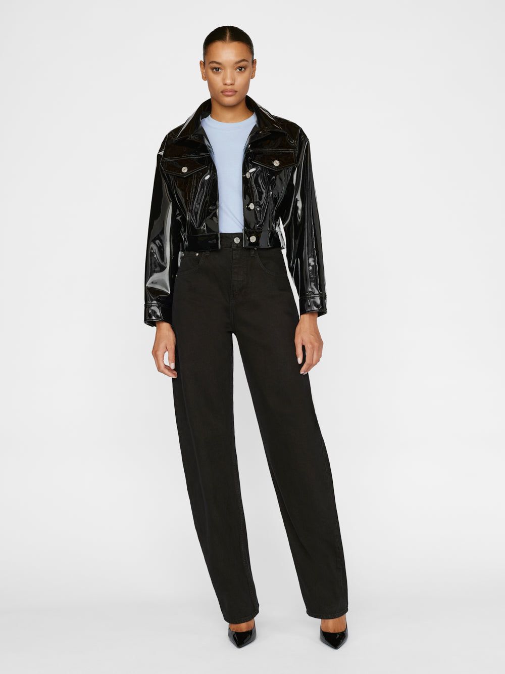 Frankie Tee -- Chambray Blue sold by Frame Denim product image thumbnail 2