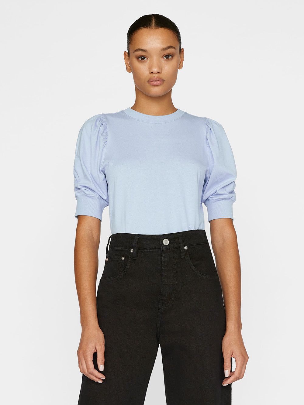 Frankie Tee -- Chambray Blue sold by Frame Denim