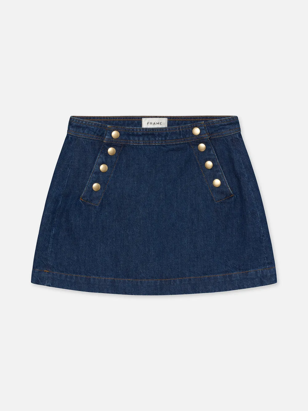 Sailor Snap Skirt -- Celestine sold by Frame Denim