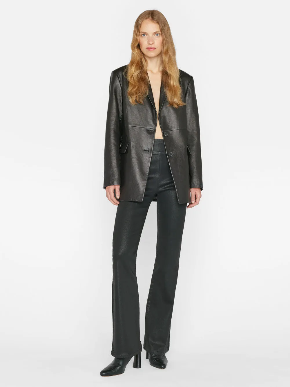 The Jetset Flare -- Noir Coated sold by Frame Denim product image thumbnail 3