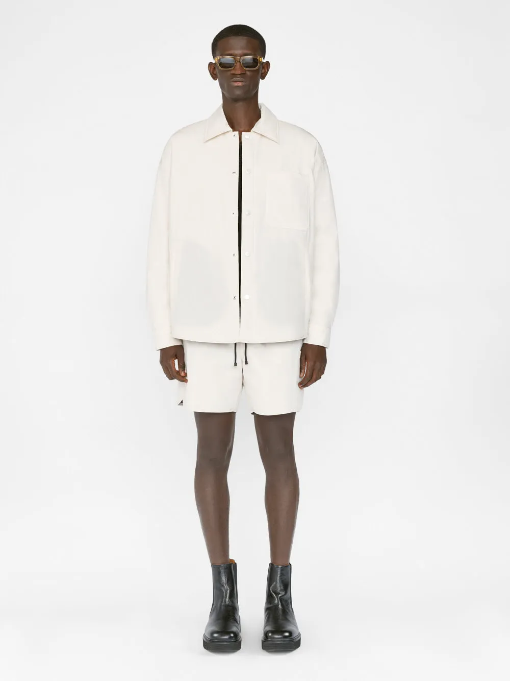 Padded Tech Short -- White Beige sold by Frame Denim product image thumbnail 2