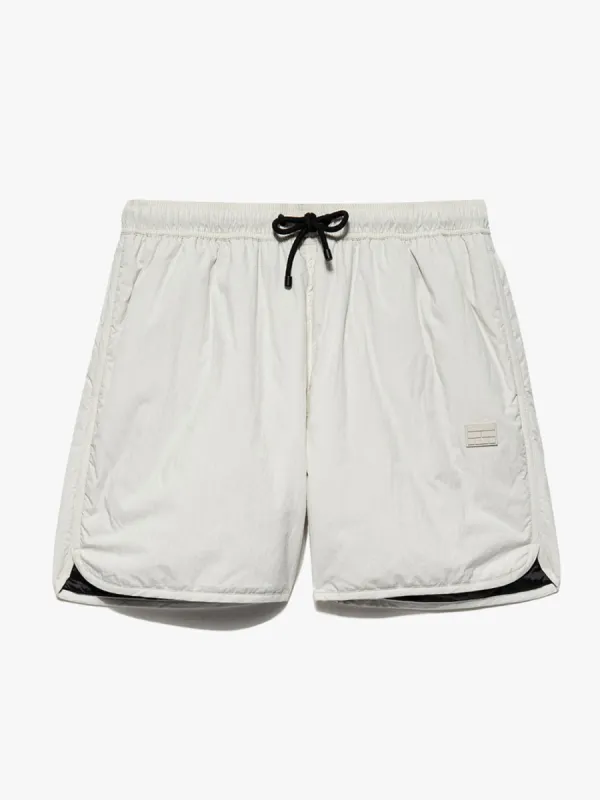 Padded Tech Short -- White Beige made by Frame Denim