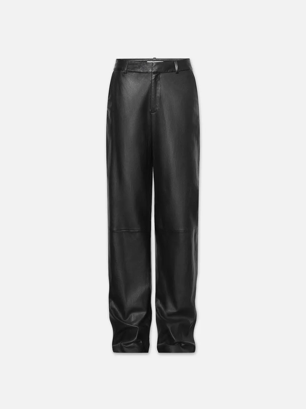 High Rise Relaxed Leather Trouser -- Noir sold by Frame Denim