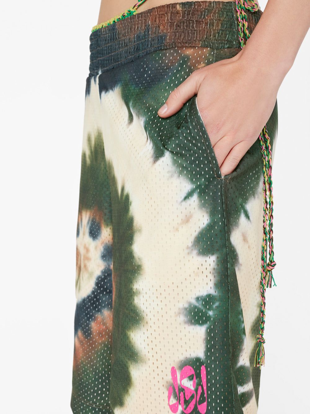Tie Dye Basketball Shorts -- Fatigue Multi sold by Frame Denim product image thumbnail 4
