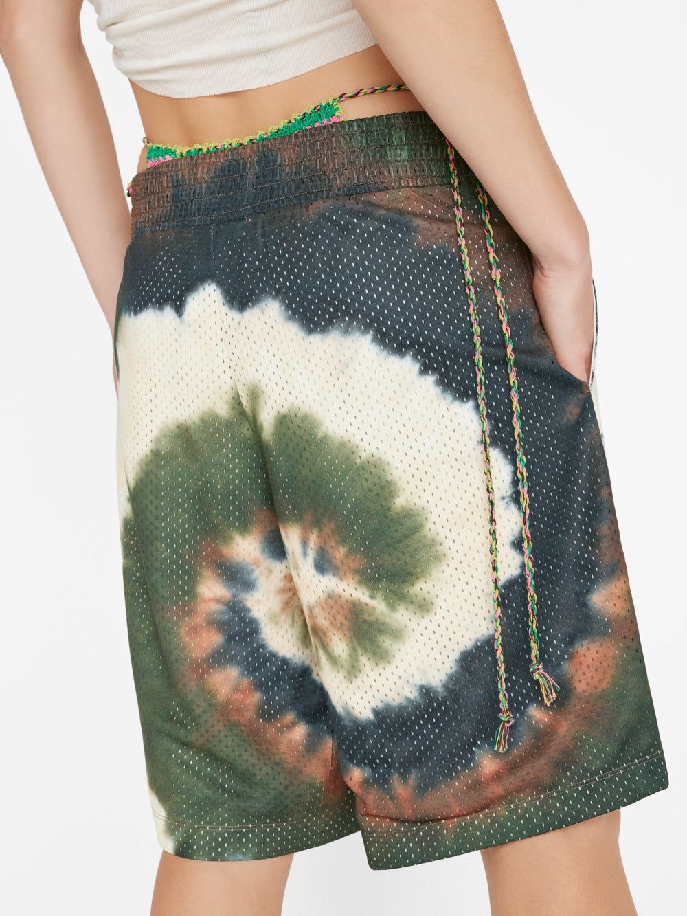 Tie Dye Basketball Shorts -- Fatigue Multi sold by Frame Denim product image thumbnail 5